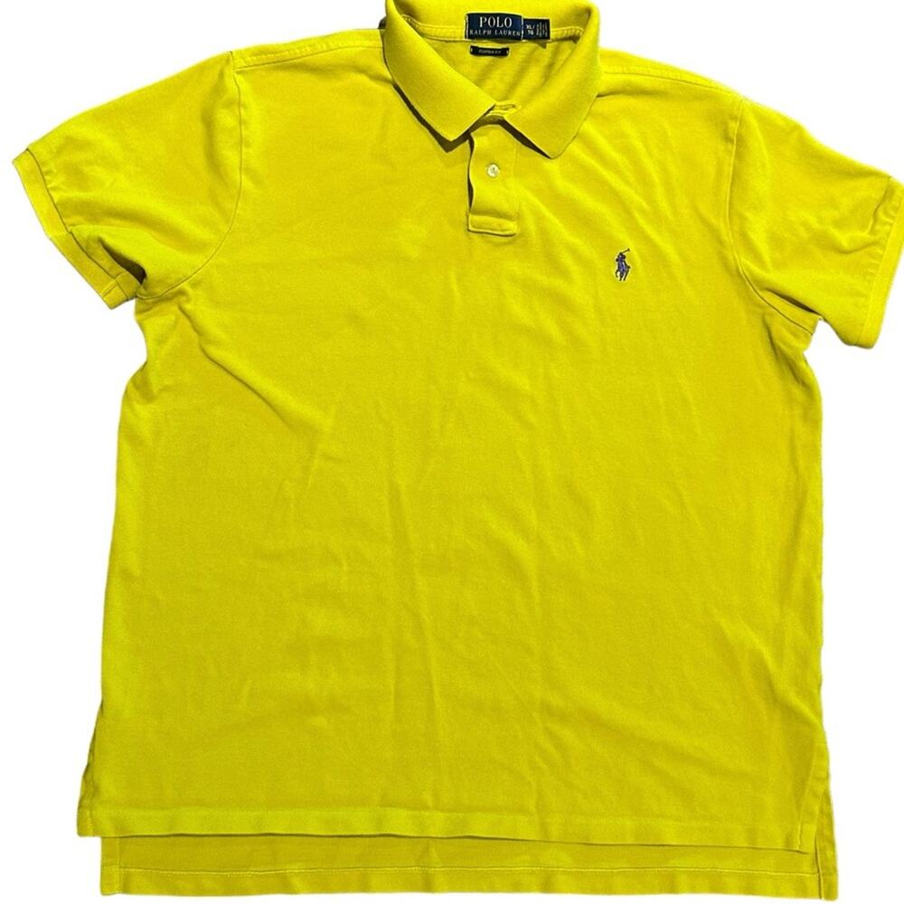 Polo Ralph Lauren Men’s Xl Electric Yellow Short Sleeve Polo Style Shirt